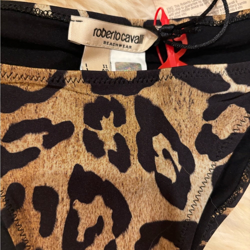Roberto Cavalli Black and Brown Leopard Bikini Set - Picture 4 of 5